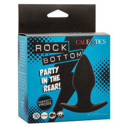 Calexotics - Rock Bottom Plug Anal Parfait 10 Vibrations Silicone Noir